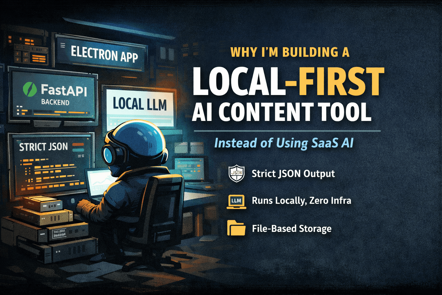 🚀 Why I’m Building a Local-First AI Content Tool (Instead of Using SaaS AI)